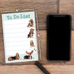 Basset Hound To-Do List Notepad for Dog Moms