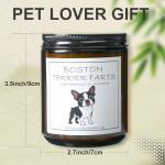 Boston Terrier Lavender Scented Candle Gift