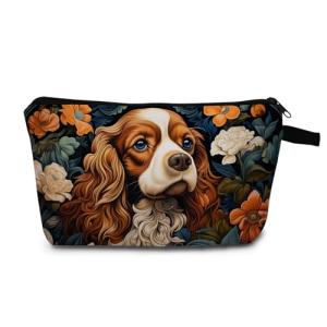 Cavalier King Charles Spaniel Travel Cosmetic Bag