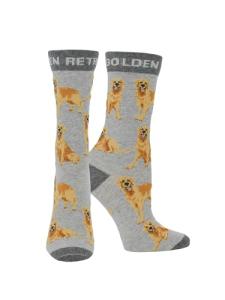 Golden Retriever Crew Socks for Dog Lovers