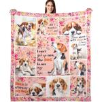 Beagle Print Throw Blanket for Dog Lovers