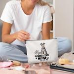 Funny Schnauzer Cosmetic Bag for Dog Moms