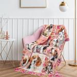 Beagle Print Throw Blanket for Dog Lovers