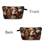 Cavalier King Charles Spaniel Travel Cosmetic Bag