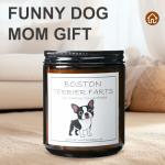 Boston Terrier Lavender Scented Candle Gift