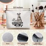 Funny Schnauzer Cosmetic Bag for Dog Moms