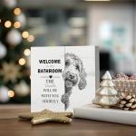 Funny Goldendoodle Bathroom Decor Wooden Sign