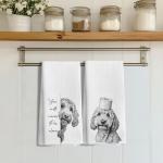 Funny Goldendoodle Hand Towels - Set of 2