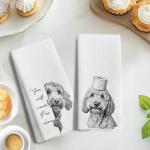 Funny Goldendoodle Hand Towels - Set of 2