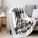 Cozy Pit Bull Blanket for Dog Lovers