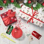 Funny Dog Christmas Wrapping Paper - Jack Russell Design