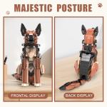 German Shepherd Building Set with Movable Parts
