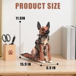 German Shepherd Building Set with Movable Parts