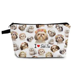 Cute Shih Tzu Makeup Bag for Dog Lovers