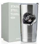 Poodle Lover's Insulated Tumbler with Straw