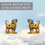 Colorful Rottweiler Acrylic Suncatcher Ornament
