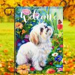 Shih Tzu Double-Sided Garden Flag for Outdoors