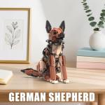 German Shepherd Building Set with Movable Parts