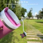 Cute Silicone Straw Covers for Dog Lovers - 4 Pack