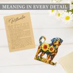 Colorful Rottweiler Acrylic Suncatcher Ornament