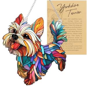 Colorful Acrylic Dog Suncatcher Ornament for Windows