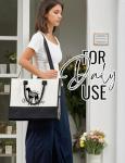 Great Dane Canvas Tote Bag with Zipper Closure