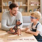 German Shepherd Building Set with Movable Parts