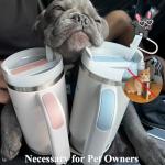 Cute Silicone Straw Covers for Dog Lovers - 4 Pack
