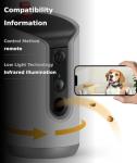 TKENPRO Smart Dog Camera with 360° View