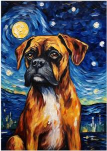 Glow in the Dark Boxer Dog Jigsaw Puzzle