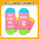 HAPPYPOP Funny Boxer Dog Socks for Dog Lovers
