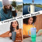 Cute Silicone Straw Covers for Dog Lovers - 4 Pack