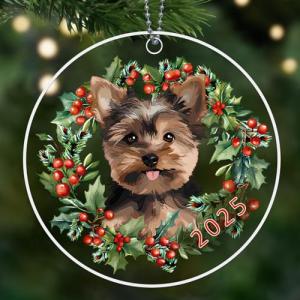 Yorkie Christmas Ornaments for Dog Lovers