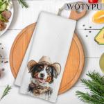 Australian Shepherd Kitchen Towels - Cowboy Dog Gift
