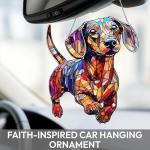 Colorful Dachshund Acrylic Suncatcher for Dog Lovers
