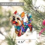 Colorful Acrylic Dog Suncatcher Ornament for Windows
