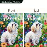 Shih Tzu Double-Sided Garden Flag for Outdoors