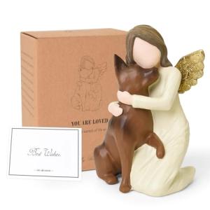 German Shepherd Angel Figurine for Pet Loss