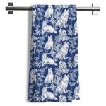 Siberian Husky Floral Kitchen Towels for Dogs