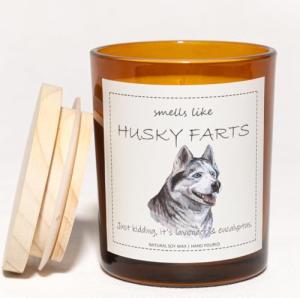 Siberian Husky Candle - Lavender & Eucalyptus