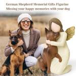 German Shepherd Angel Figurine for Pet Loss