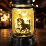 Bernese Mountain Dog Solar Lantern for Dog Lovers