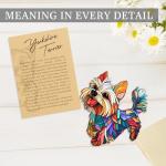 Colorful Acrylic Dog Suncatcher Ornament for Windows