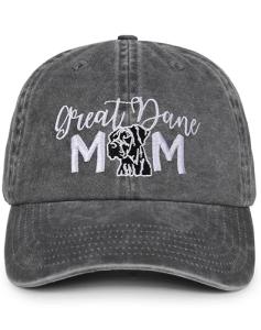 Vintage Grey Great Dane Hat for Dog Moms