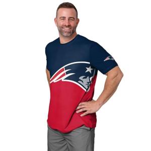 New England Patriots Colorblock Rash Guard for Men