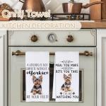 Funny Yorkshire Terrier Kitchen Towels - Set of 2