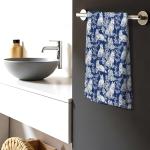 Siberian Husky Floral Kitchen Towels for Dogs