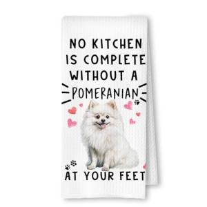 Funny Pomeranian Dish Towels for Dog Lovers