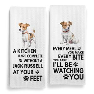 Jack Russell Terrier Kitchen Towels Set