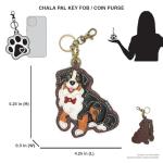 Bernese Mountain Dog Key Fob and Coin Purse